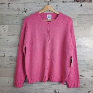 NWT Vintage Leon Levin Hand Loomed Cardigan